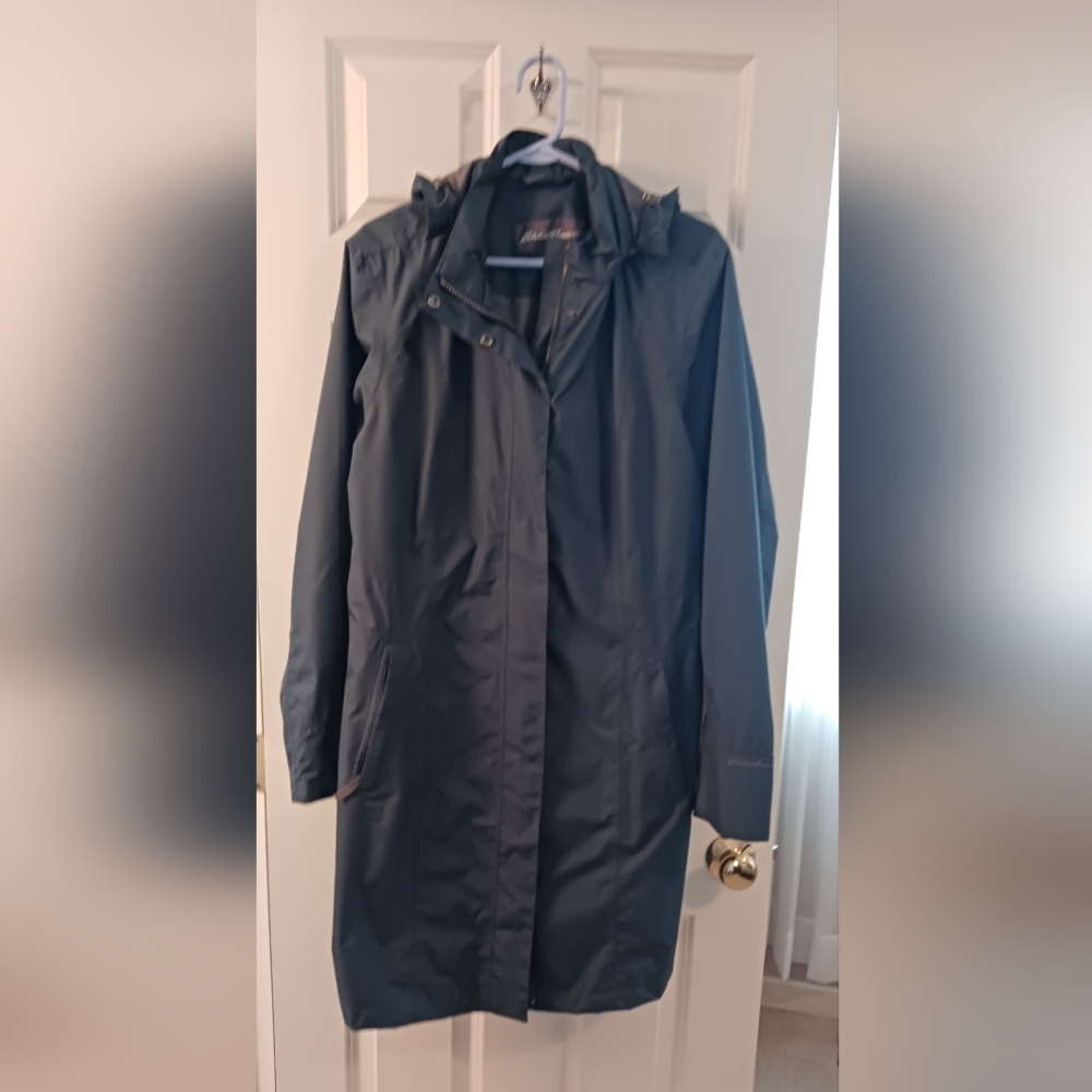 Eddie Bauer Dark Blue Trench Coat